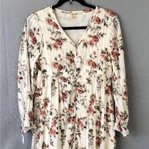 Studio West floral Cottagecore peasant country festival tiered midi dress S EUC